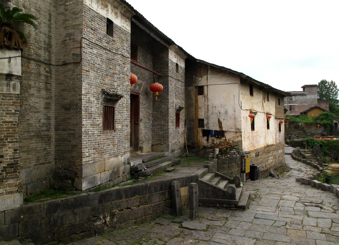 Stone lanes and courtyard inns inside Huangyao